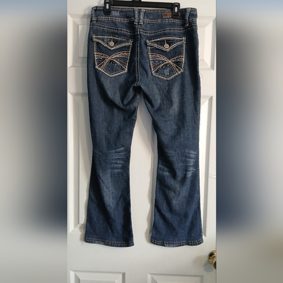 Wallflower Dark Blue Flare Jeans - Picture 3 of 6